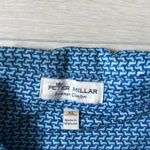 Peter Millar Men's Sport Navy‎ Ralph Performance Jersey Polo XL New With Tags